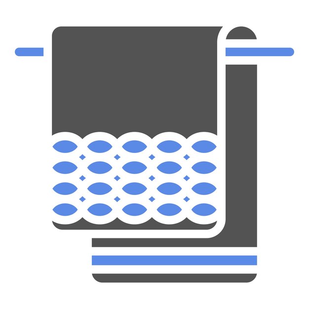 Estilo del icono de las toallas de diseño vectorial