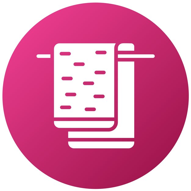 Estilo del icono de las toallas de diseño vectorial
