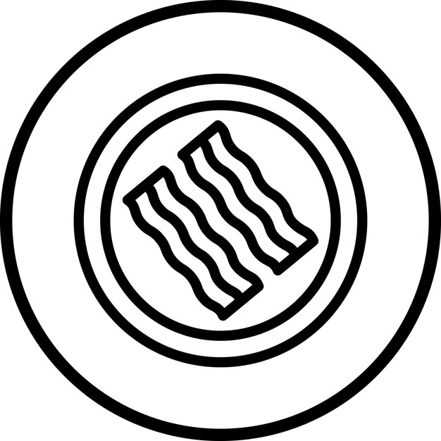 Estilo del icono del tocino