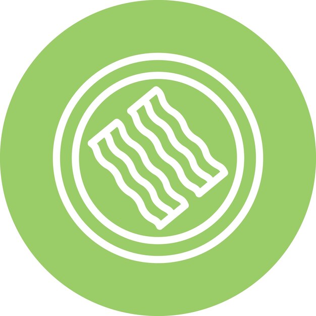 Estilo del icono del tocino