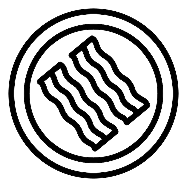 Estilo del icono del tocino