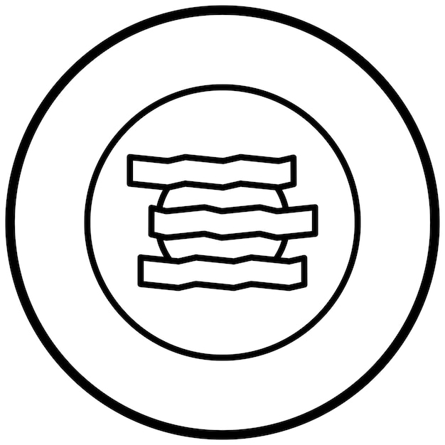 Estilo del icono del tocino