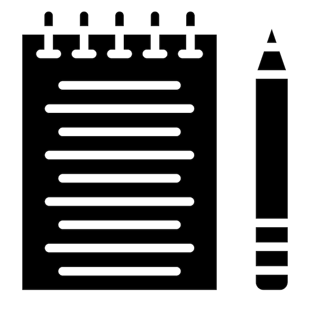 Estilo del icono para tomar notas