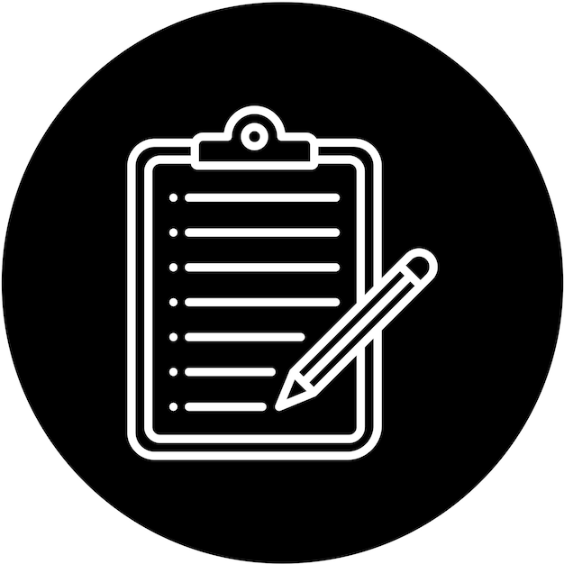 Estilo del icono para tomar notas