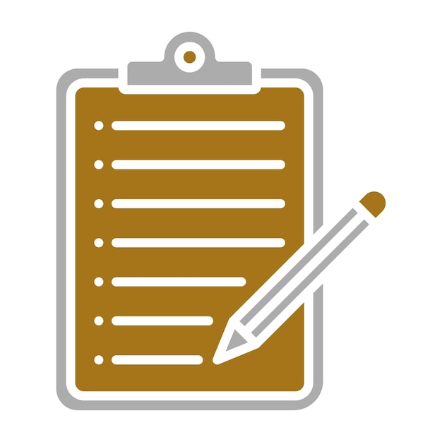 Estilo del icono para tomar notas