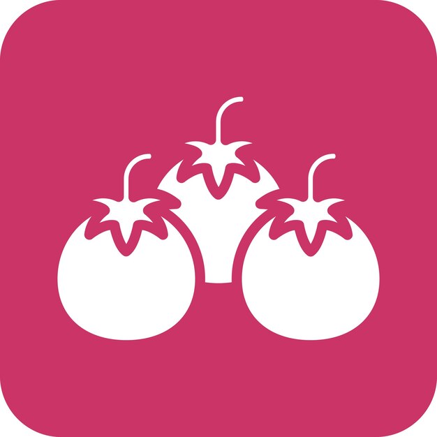 Estilo del icono del tomate