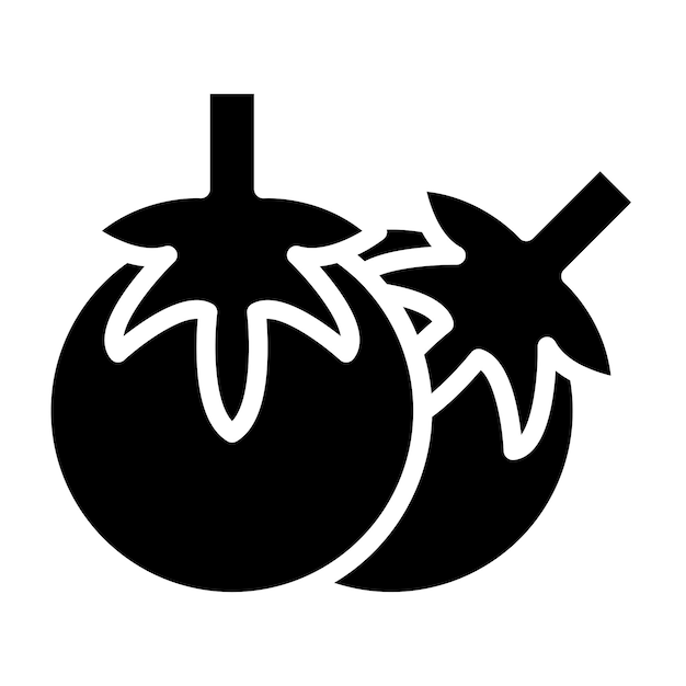 Estilo del icono del tomate