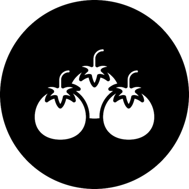 Estilo del icono del tomate