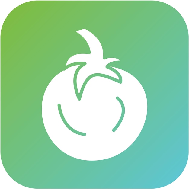 Estilo del icono del tomate