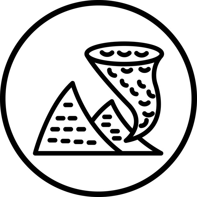 Estilo del icono de la tormenta de arena