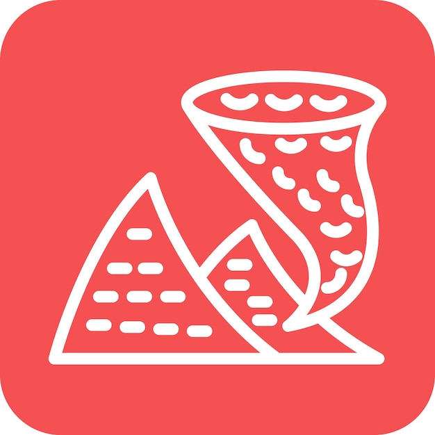 Estilo del icono de la tormenta de arena