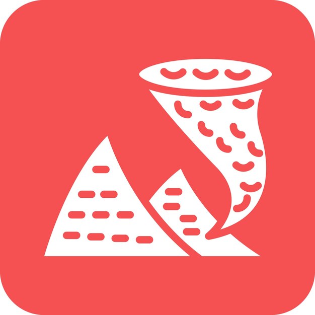 Estilo del icono de la tormenta de arena