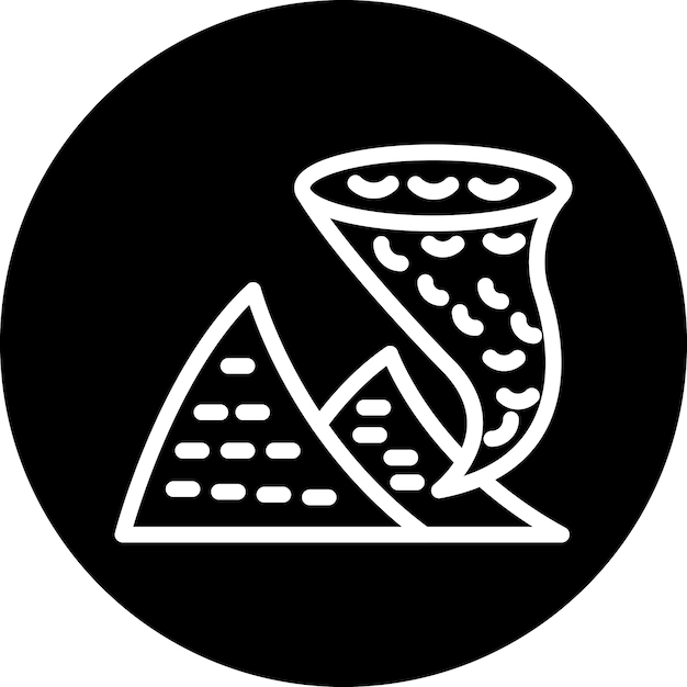 Estilo del icono de la tormenta de arena