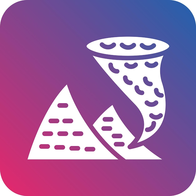 Estilo del icono de la tormenta de arena