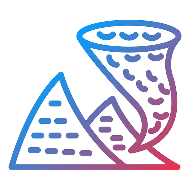Estilo del icono de la tormenta de arena