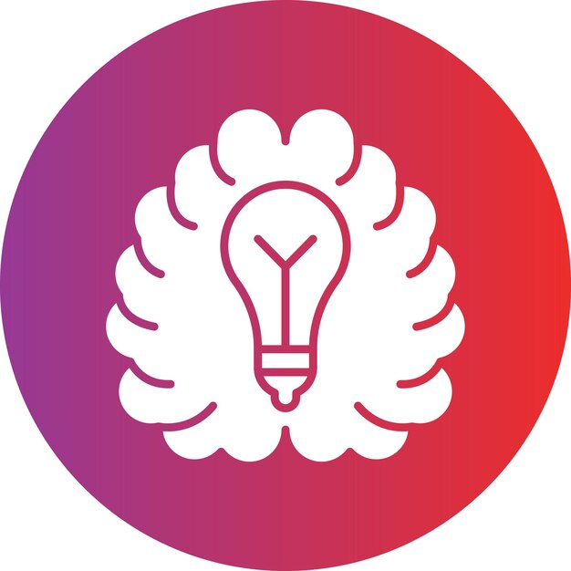 Estilo de icono de tormenta de ideas de diseño vectorial