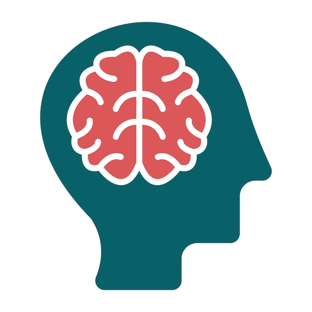 Estilo de icono de tormenta de ideas de diseño vectorial