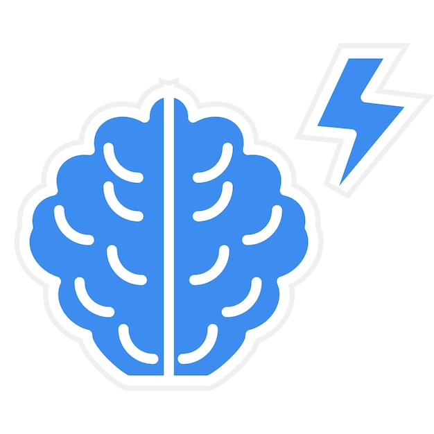Estilo de icono de tormenta de ideas de diseño vectorial