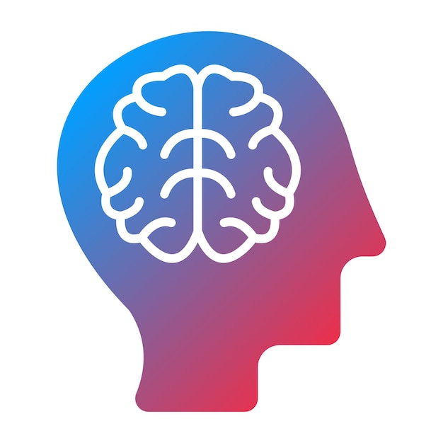 Estilo de icono de tormenta de ideas de diseño vectorial