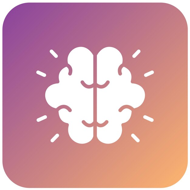Estilo de icono de tormenta de ideas de diseño vectorial