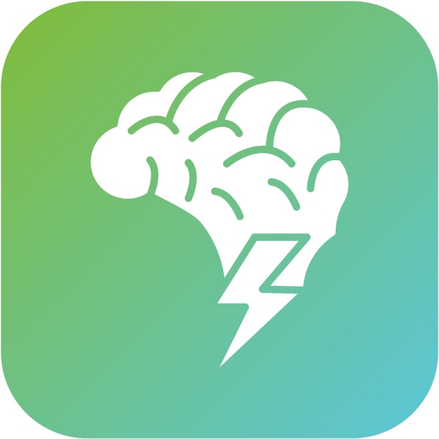 Estilo de icono de tormenta de ideas de diseño vectorial