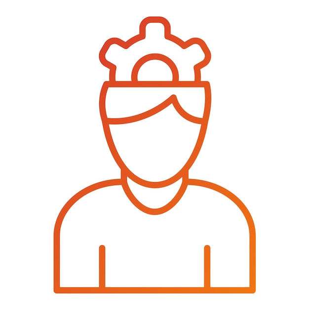 Estilo de icono de tormenta de ideas de diseño vectorial