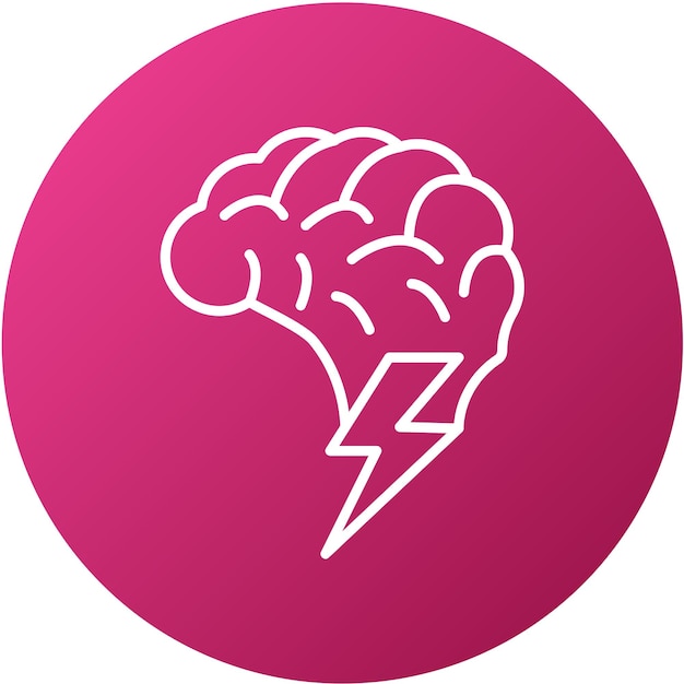 Estilo de icono de tormenta de ideas de diseño vectorial