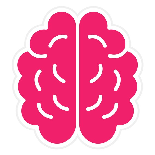 Estilo de icono de tormenta de ideas de diseño vectorial