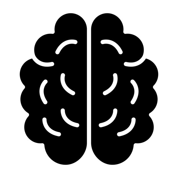 Estilo de icono de tormenta de ideas de diseño vectorial