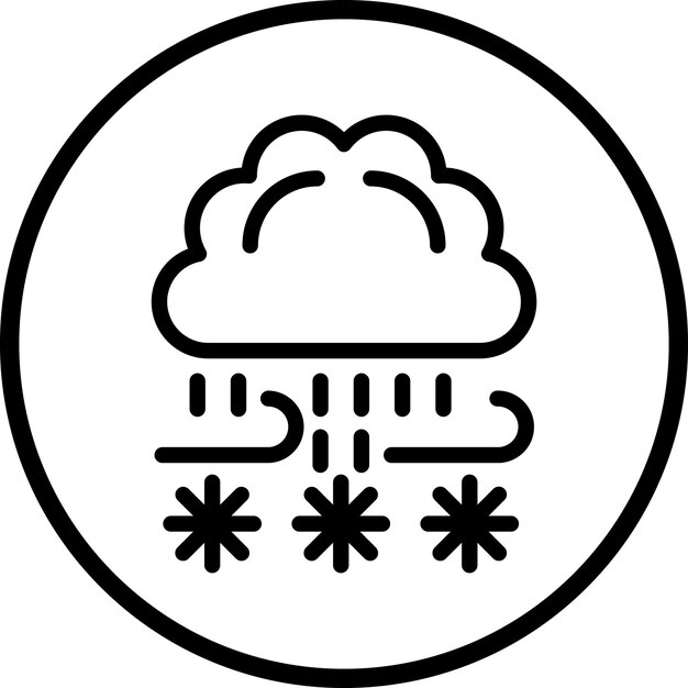 Estilo del icono de la tormenta