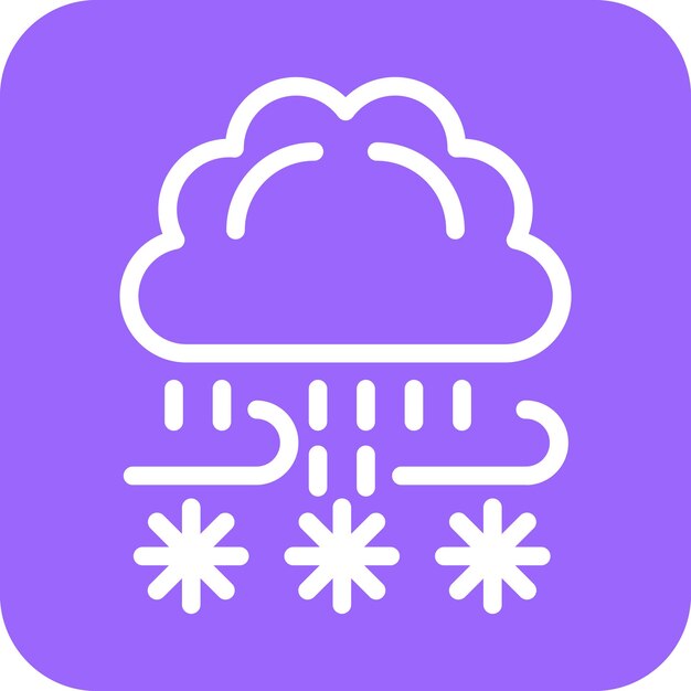 Estilo del icono de la tormenta