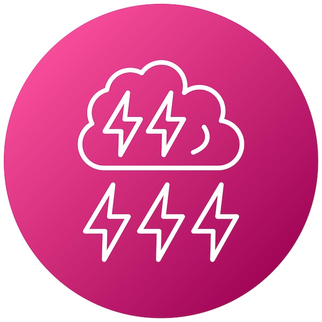 Estilo del icono de la tormenta