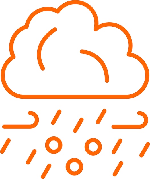 Estilo del icono de la tormenta