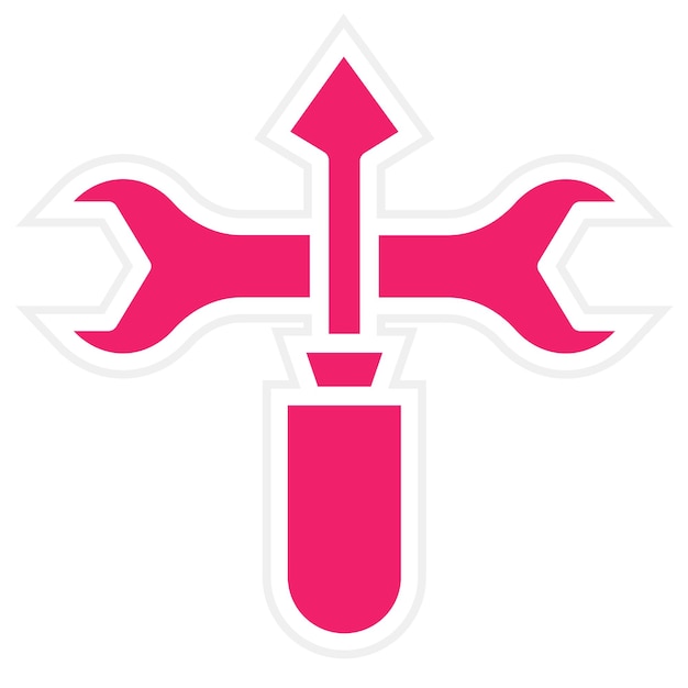 Estilo del icono del tornillo del disco duro de diseño vectorial