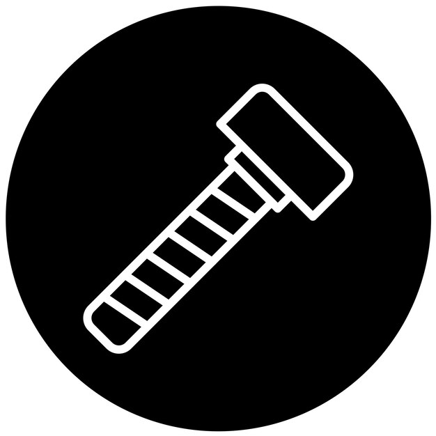 Estilo del icono del tornillo de diseño vectorial