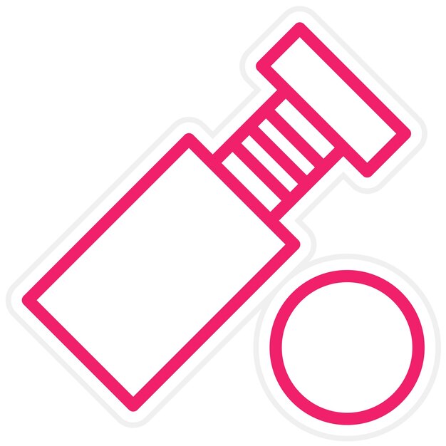Estilo del icono del tornillo de diseño vectorial