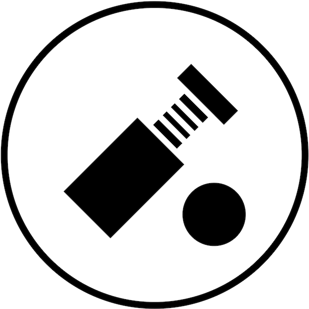 Estilo del icono del tornillo de diseño vectorial