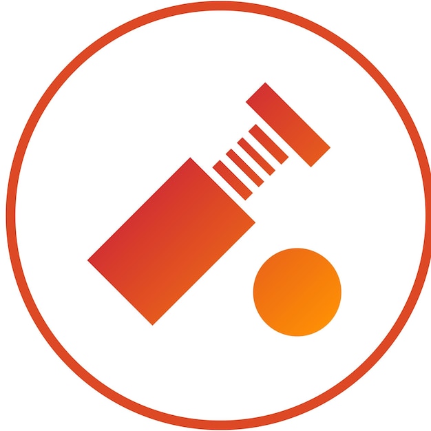 Estilo del icono del tornillo de diseño vectorial