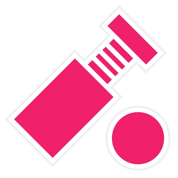 Estilo del icono del tornillo de diseño vectorial