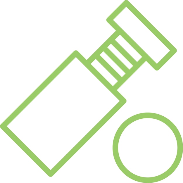 Estilo del icono del tornillo de diseño vectorial