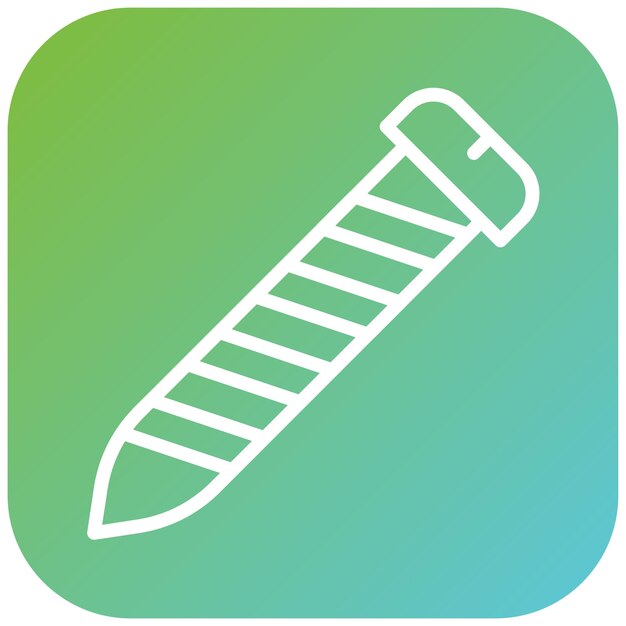 Estilo del icono del tornillo del soporte de diseño vectorial