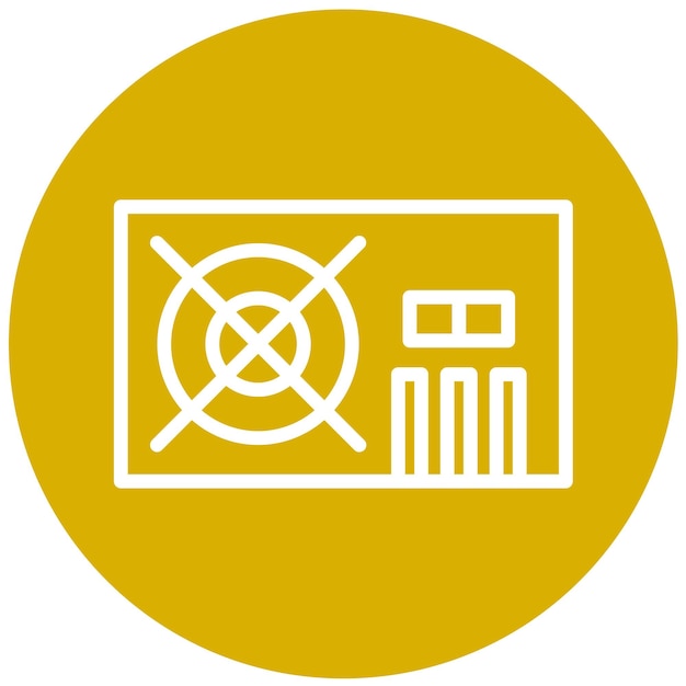 Estilo del icono del tornillo de la unidad de alimentación de diseño vectorial