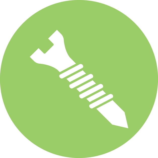 Estilo del icono de los tornillos de diseño vectorial