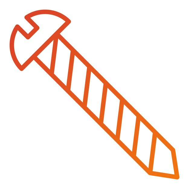 Estilo del icono de los tornillos de diseño vectorial