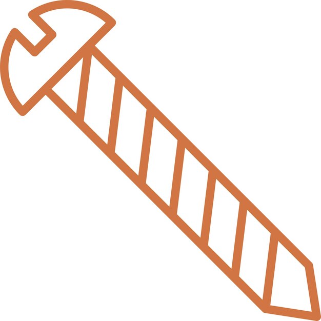 Estilo del icono de los tornillos de diseño vectorial