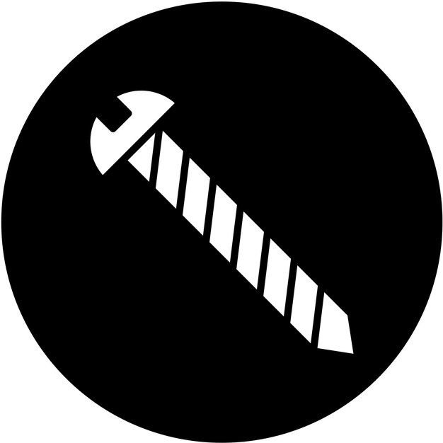 Estilo del icono de los tornillos de diseño vectorial
