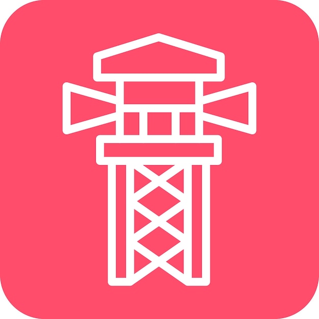 Estilo del icono de la torre de observación