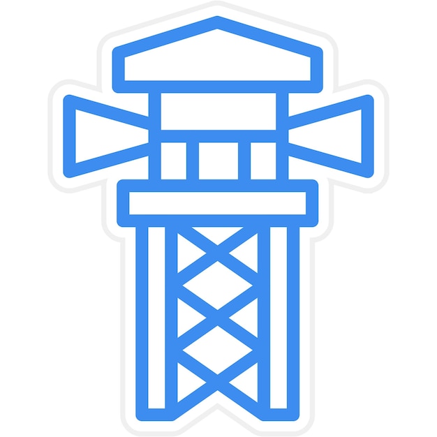 Estilo del icono de la torre de observación
