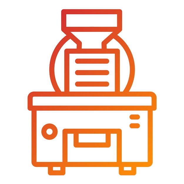 Estilo del icono del tostador de diseño vectorial