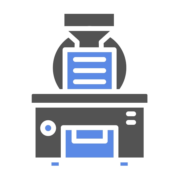 Estilo del icono del tostador de diseño vectorial